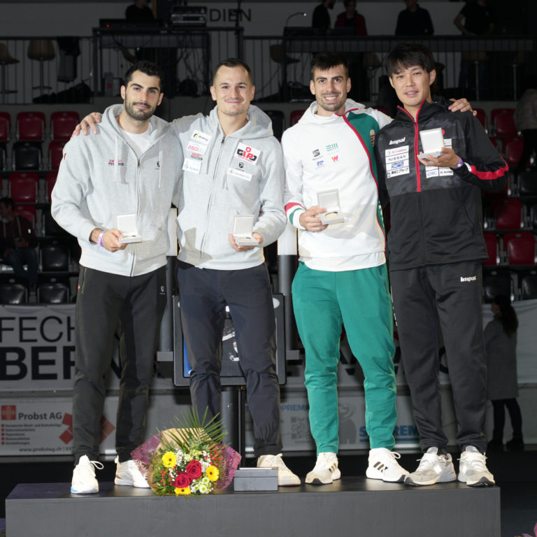 The winner of the 59th Berne Men’s Epee World Cup – Lucas Malcotti!!